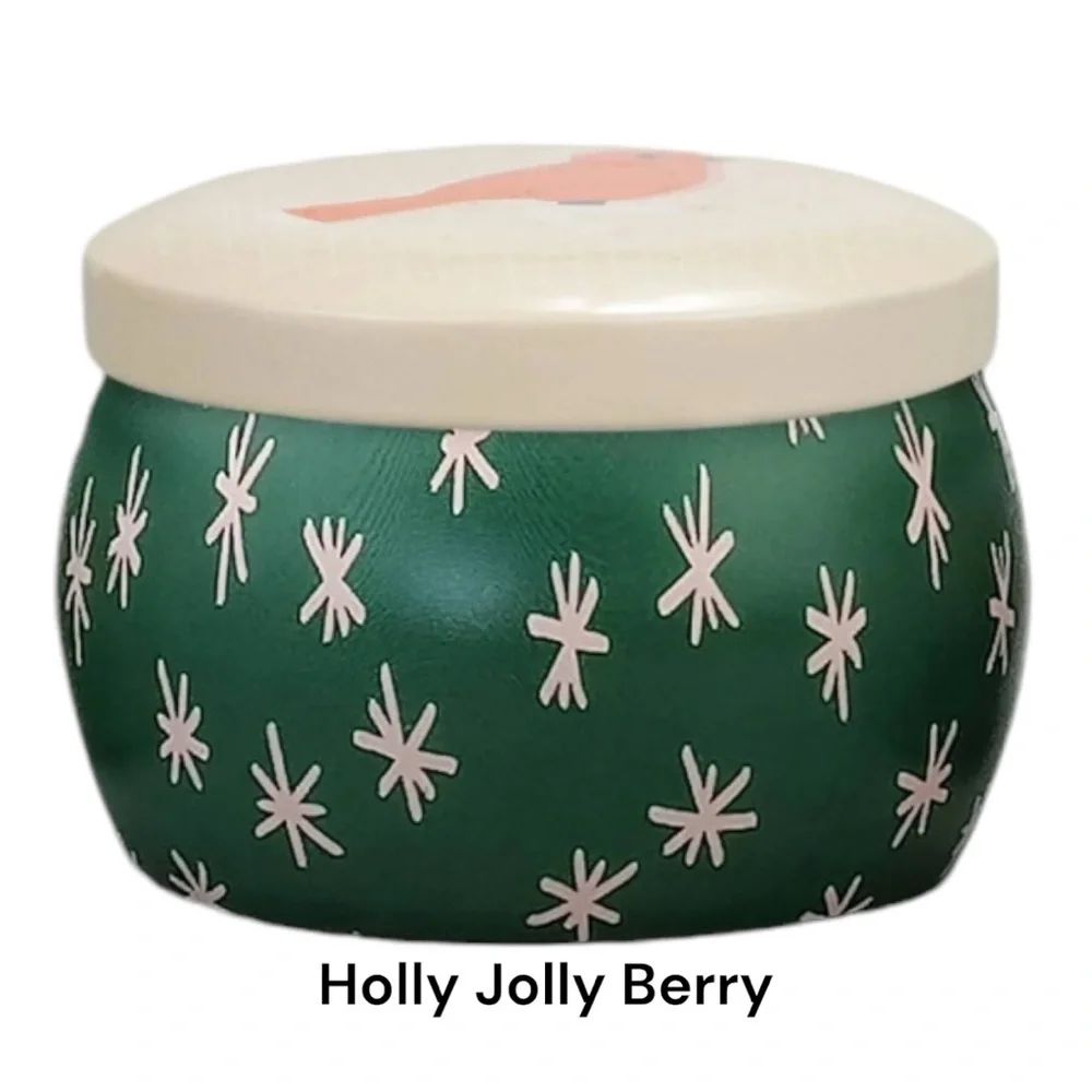 Target Holiday Scented Rounded Tin Holiday Candle Bundle of 4